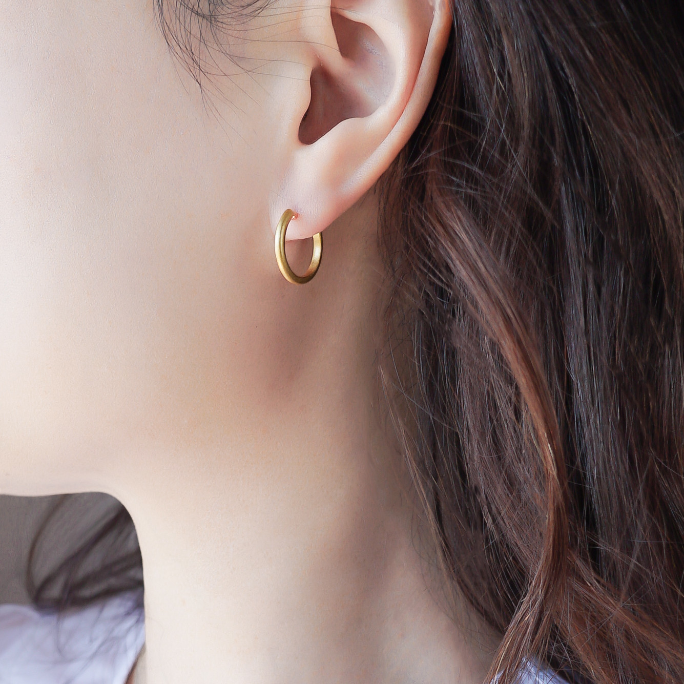 シンプルフープピアス 即発送可 20231223-99