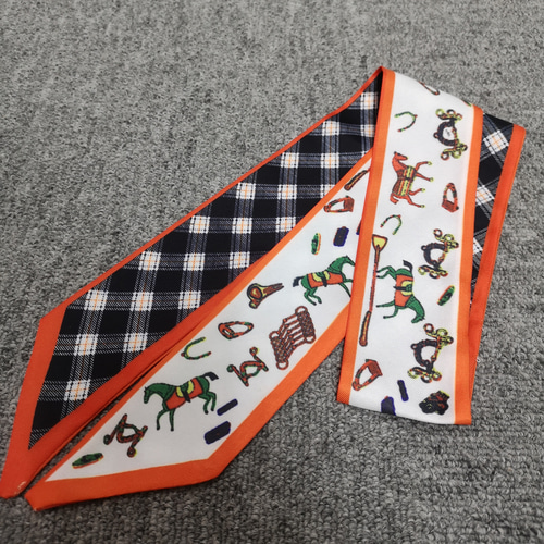 2枚セット】リボンスカーフ バッグスカーフ バッグチャーム 2枚セット】リボンスカーフ バッグスカーフ バッグチャーム