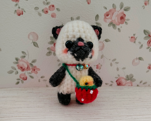 ハートな仔猫 猫 手編み あみぐるみ ストラップ あみぐるみ ストラップ