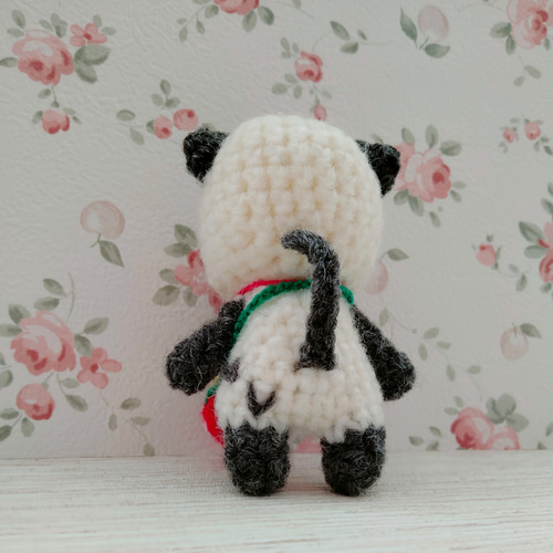 ハートな仔猫 シャム猫 ひよこ 苺ポシェット あみぐるみ ストラップ