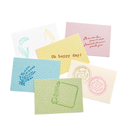 優しい小花柄のカード 47×67mm（50枚・100枚）日本製　和小物　お礼　メッセージカード　再販 5枚目の画像
