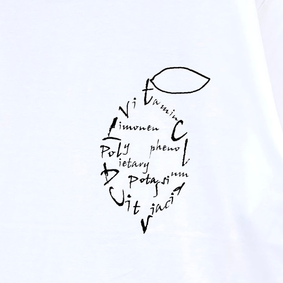 Tシャツ「レモン」ホワイト 2枚目の画像