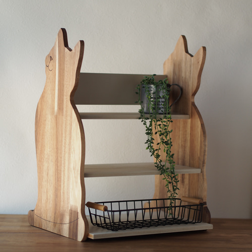 さかな猫 古い木製 オープンラック 木製棚 展示棚 本棚 openrack-3br.jpg?fitin=720:720