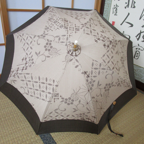 大島紬　日傘 リメイク】大島紬着物から 日傘 へ リメイク - 創業1946年 静京