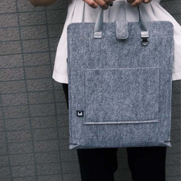 ラップトップバッグ　スリムでスマ－トなノートパソコンケ－ス　厚さ３mmのフェルトがノ－トパソコンを守ります１５．６インチ 5枚目の画像