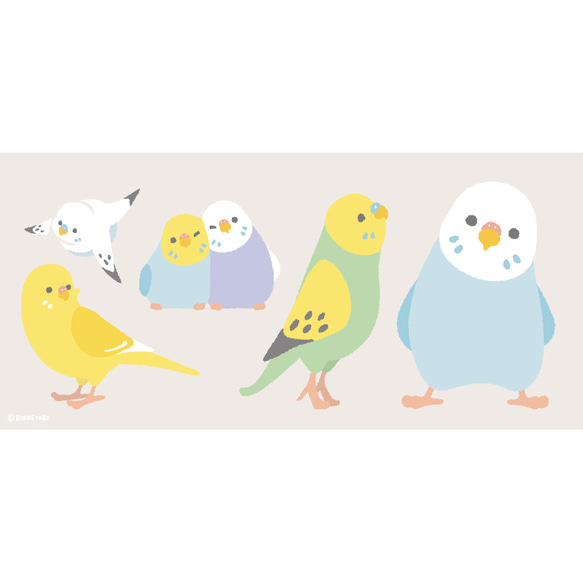 マグカップ（Simple / セキセイインコ） 4枚目の画像