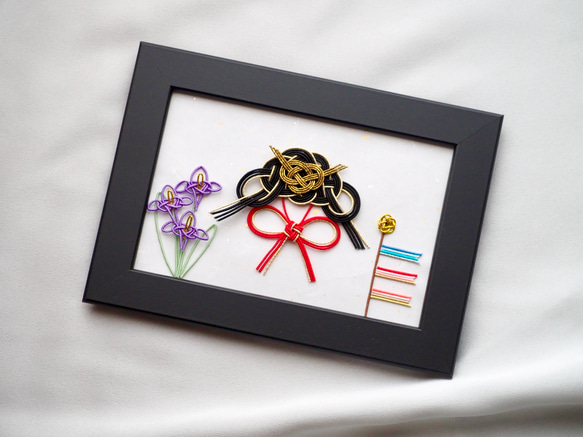 兜 水引フレーム こどもの日 端午の節句 五月人形 タペストリー