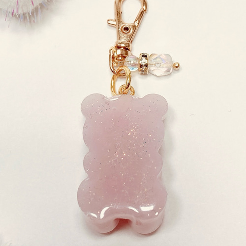 ❤️送料無料❤️名入れ可 目印チャーム いちごのくまちゃん