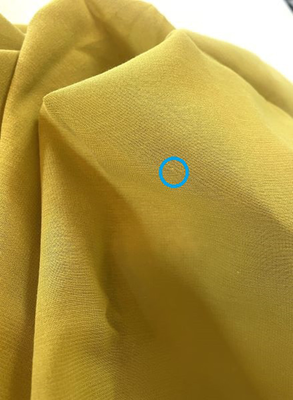 【完成品】5号 ロングギャザースカート(黄みがかった萌黄色　77cm丈） 13枚目の画像