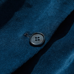 デザイン性と実用性の両方を叶えたコーデュロイテーラードジャケット　アウター　少し暗い青色　　240319-2 5枚目の画像