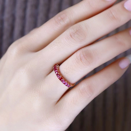 k18天然ルビーリング