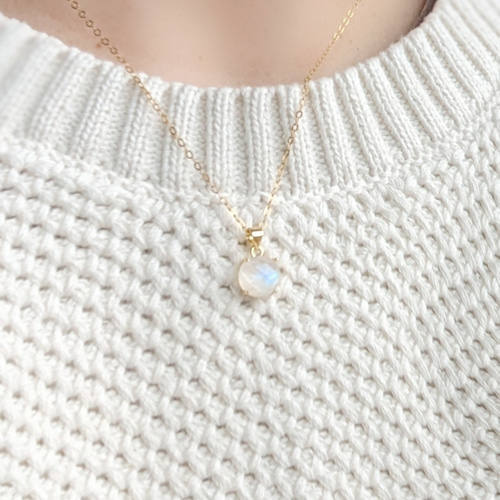 n164b【高品質✧】シルバームーンネックレス　美しい　月星　癒し　ヒーリング RainbowGirl（アクセサリー） ネックレス レディース 星月型