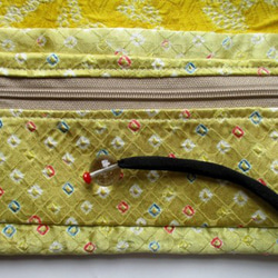 ７６６５　絞りの羽織で作った和風財布・ポーチ＃送料無料 6枚目の画像