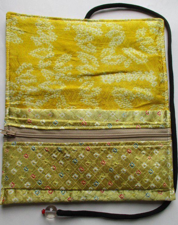 ７６６５　絞りの羽織で作った和風財布・ポーチ＃送料無料 5枚目の画像