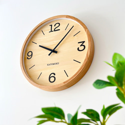 belaDESIGN ベラデザイン オリジナル木製凹型掛け時計 掛け時計