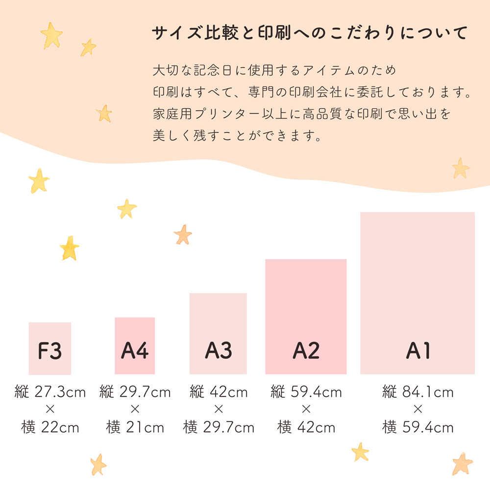 チューリップの命名書 名入れ  オーダーメイド クリア
