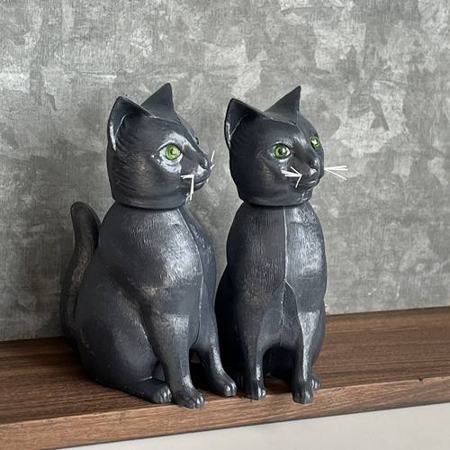 猫の木彫り 黒猫 その他置物 o_usagi 通販 12863936|Creema 猫の木彫り 黒猫 その他置物 o_usagi 通販 12863936|Creema