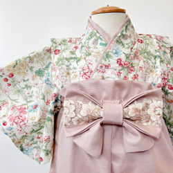 60-100ワンサイズ】ベビー袴 ベビー着物 お食い初め 初節句【No.6