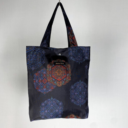 着物リメイク☆419大島紬脇タックワンピース／サイズ L 着物リメイク☆419大島紬脇タックワンピース／サイズ L 大島紬