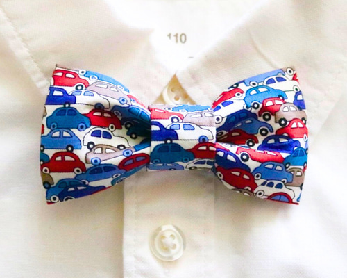 蝶 ネクタイ クルマ柄 リバティ Cars セレモニー キッズ 男の子 入園