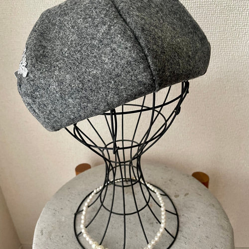 モチーフレースのベレー帽 ベレー帽・ハンチング yanyan 通販 17447345