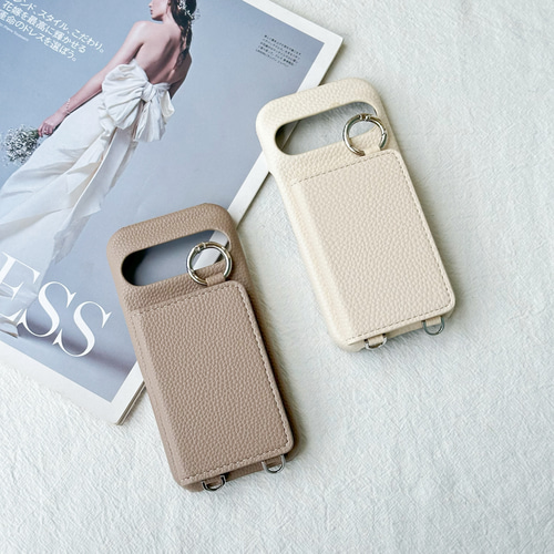 ミラー付 Google Pixel 10 9 8 7 6 ケース リング ショルダー カード