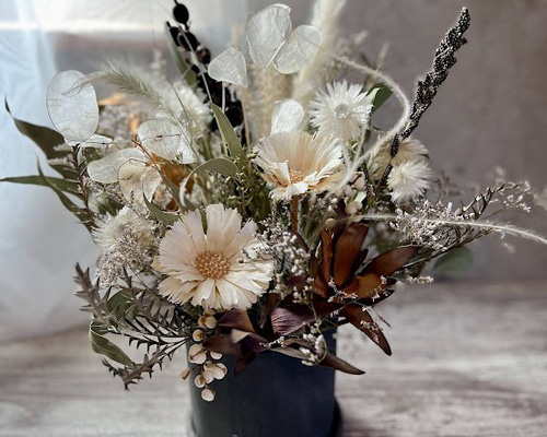 ドライフラワー リース シャビーシック ホワイト インテリア 雑貨 ナチュラルリース 北欧 クリスマス リース ギフト 贈答