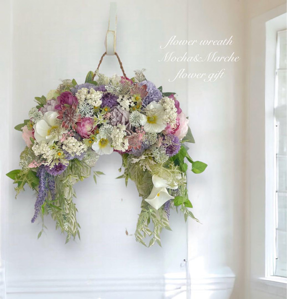 光触媒 フラワーリース アーティフィシャルフラワー 母の日 プレゼント