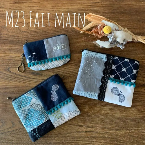 ミナペルホネン】ファスナーポーチ ポーチ 小物入れ ハギレ