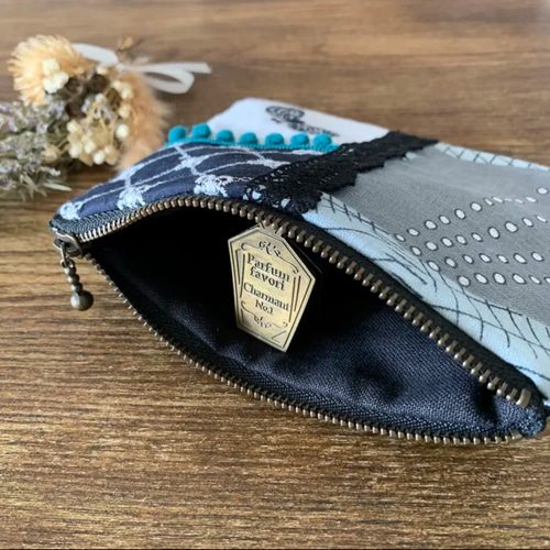 ミナペルホネン】ファスナーポーチ ポーチ 小物入れ ハギレ