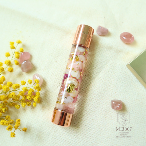 【母親節早鳥】櫻花色粉紅色天然石材植物標本室香氣郵票櫻花禮物生日粉紅蛋白石 第7張的照片