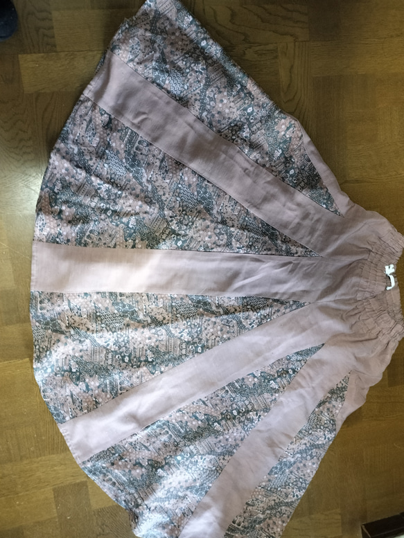 正絹・フレアースカート・ピンク系 4枚目の画像