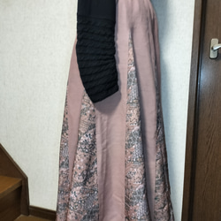 正絹・フレアースカート・ピンク系 3枚目の画像