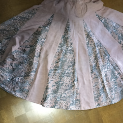正絹・フレアースカート・ピンク系 5枚目の画像