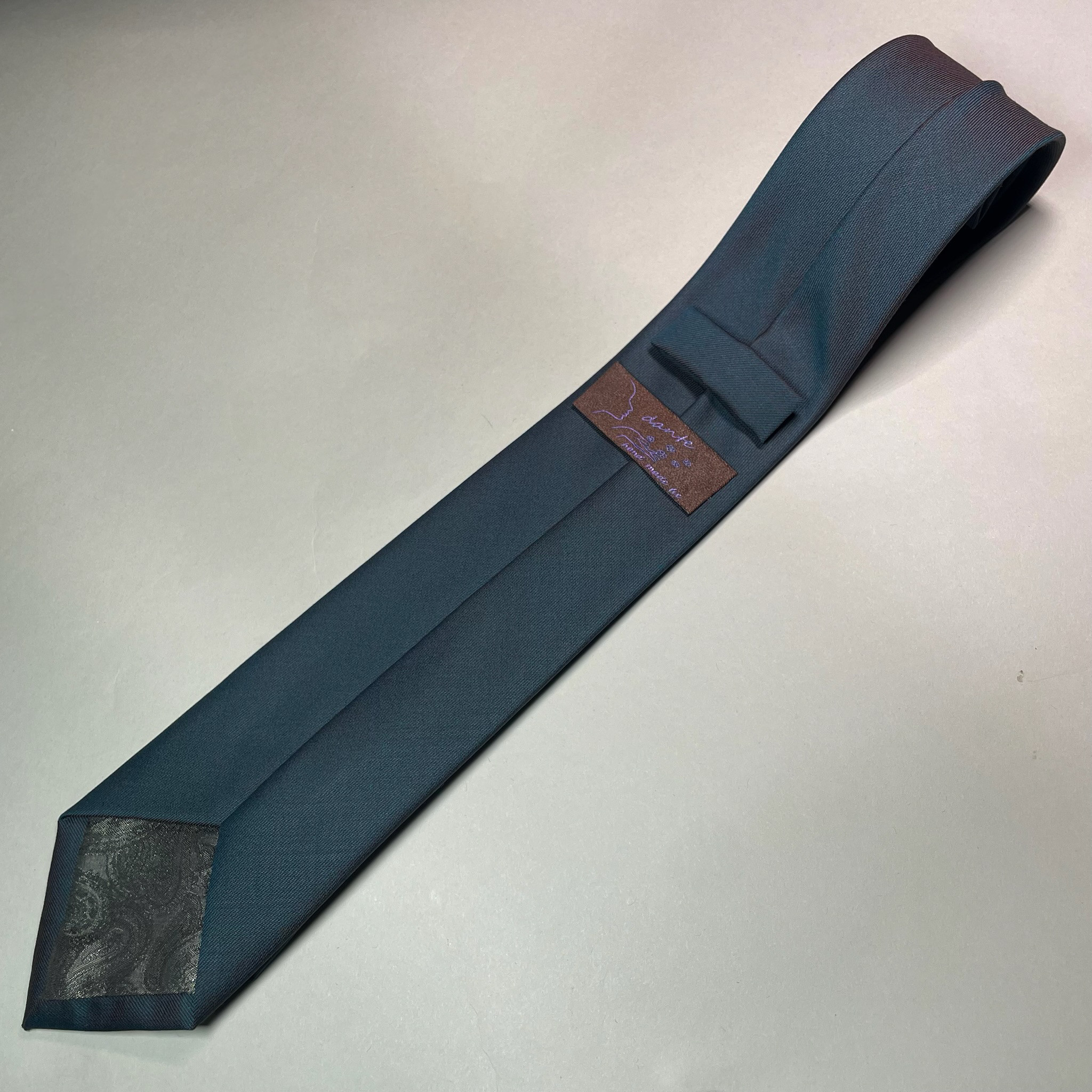 【受注製作】モスグリーン　エンジ　ネクタイ　プレゼント　ギフト　誕生日　父の日　【別途】名入れ　イニシャル　刺繍 11,400円
