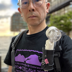 令和の虎ので話題に！手ぶらで傘をさす・ハンディファンも！傘ホルダーカサッシュ+黒　傘　日傘　折り畳み傘に！ 8枚目の画像