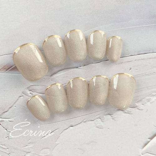 design16】韓国アクアビジューネイルチップ ネイルチップ（つけ爪  