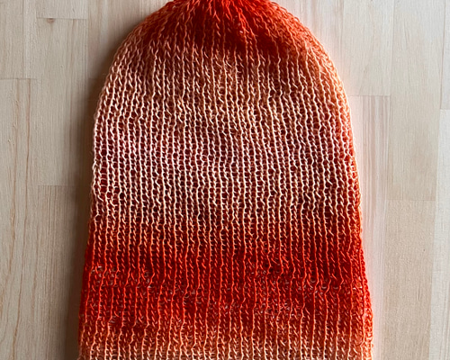 グラデーションニット帽 ニット帽・ビーニー apollonstore 通販