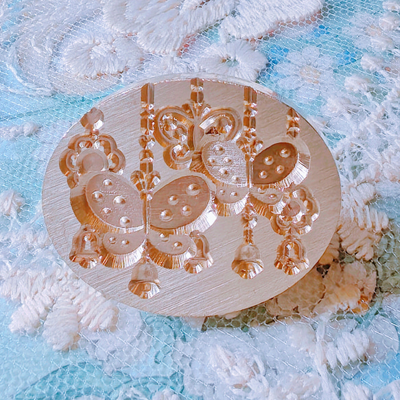 SALE⭐︎30mm 蝶のカーテン シーリングスタンプ ヘッド ちょうちょ 