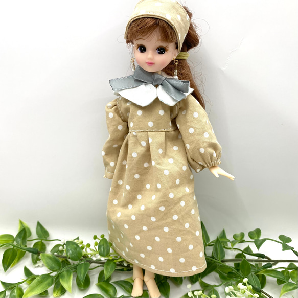 リカちゃんワンピース・ヘアバンド・つけ襟3点セット おもちゃ・人形