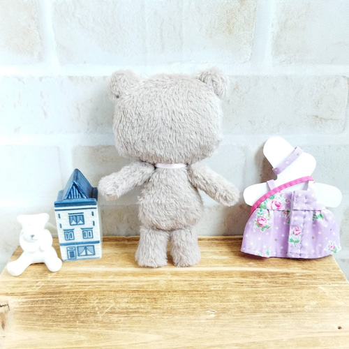 13cmくまのぬいぐるみ(チャコールブラウン) ぬいぐるみ Ricot