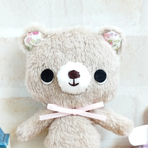 13cmくまのぬいぐるみ(チャコールブラウン) ぬいぐるみ Ricot 通販