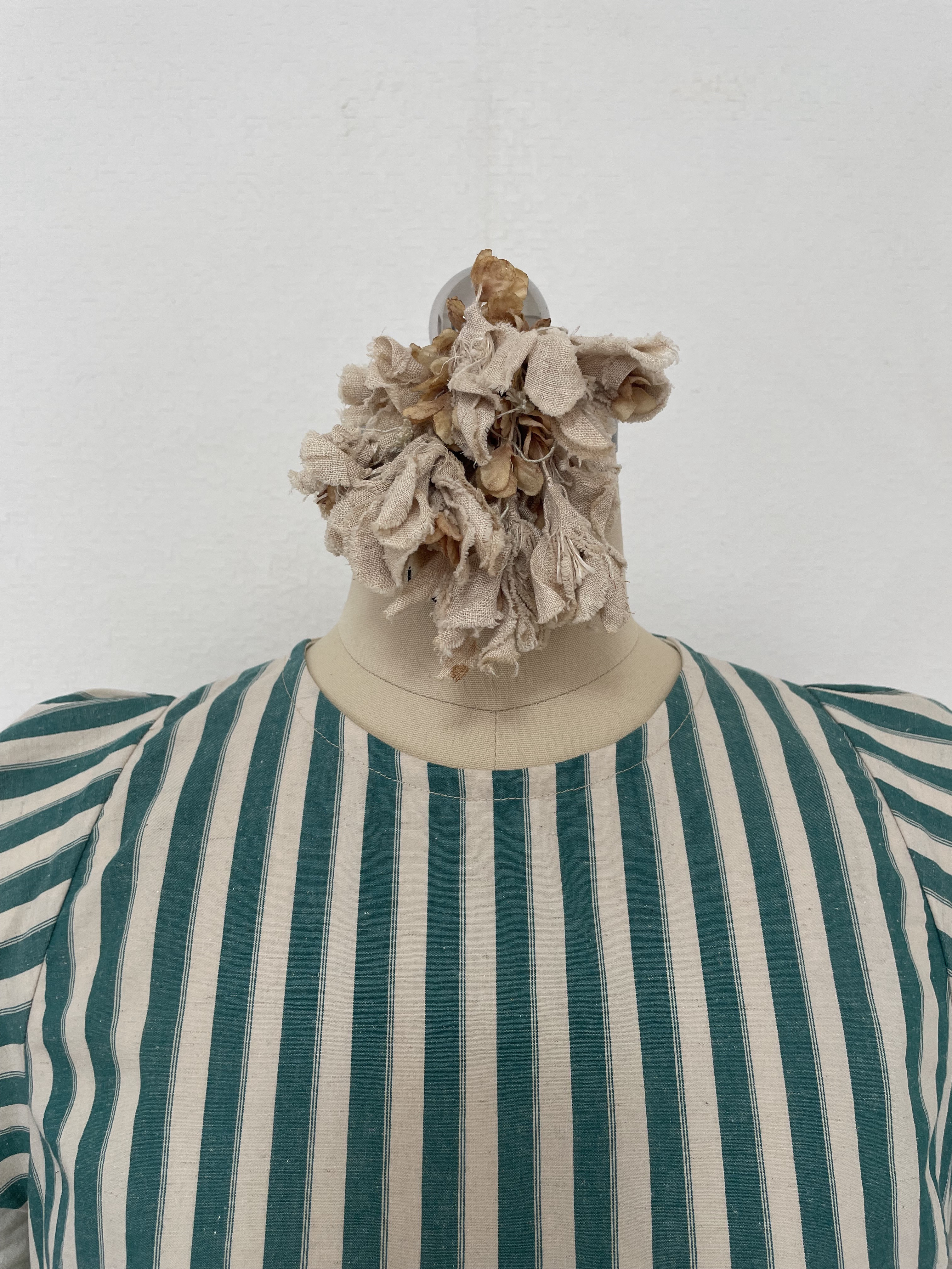 コットンリネンのバタフライワンピース