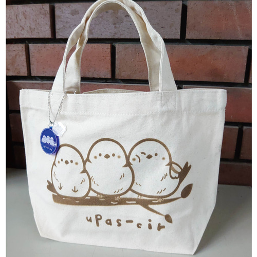 ●taro●もふもふすぎるシマエナガ　ハンドメイド　トートバッグ シマエナガトートバッグS トートバッグ イズム 通販 17448559