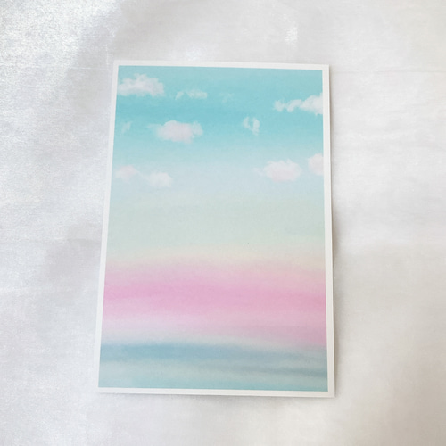 春空と海 5枚セット ポストカード かわいい キレイ はがき イラスト  