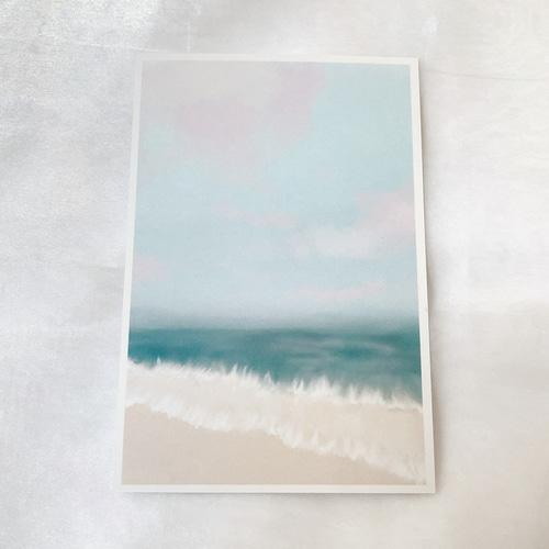 春空と海 5枚セット ポストカード かわいい キレイ はがき イラスト  