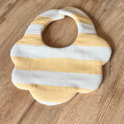 ♡ぽこぽこダブルガーゼのハート柄花びらスタイ♡ スタイ・よだれかけ