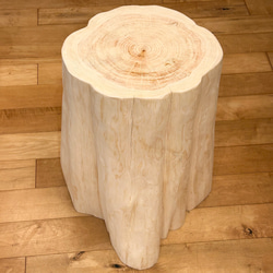 Hinoki  Wood  Stool  No.626 1枚目の画像