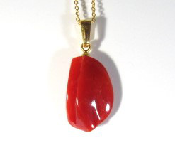 土佐の宝石珊瑚　さんご　ネックレス・ペンダント　アクセサリ－・ジcw－0133