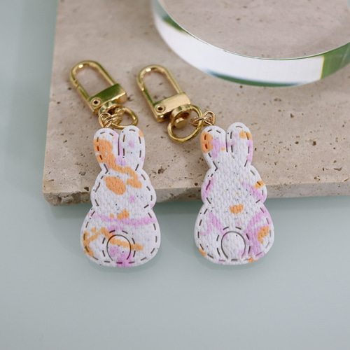 うさぎ キーホルダー 限定カラー 選べるキーホルダーパーツ ポリマー